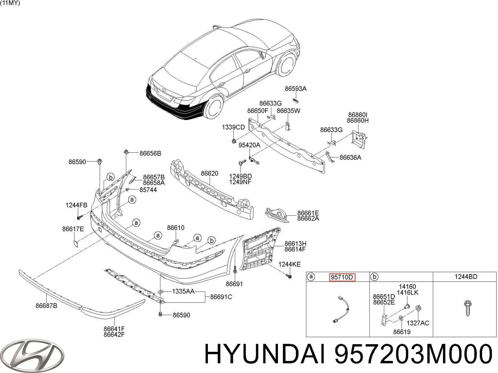 957203M000 Hyundai/Kia 
