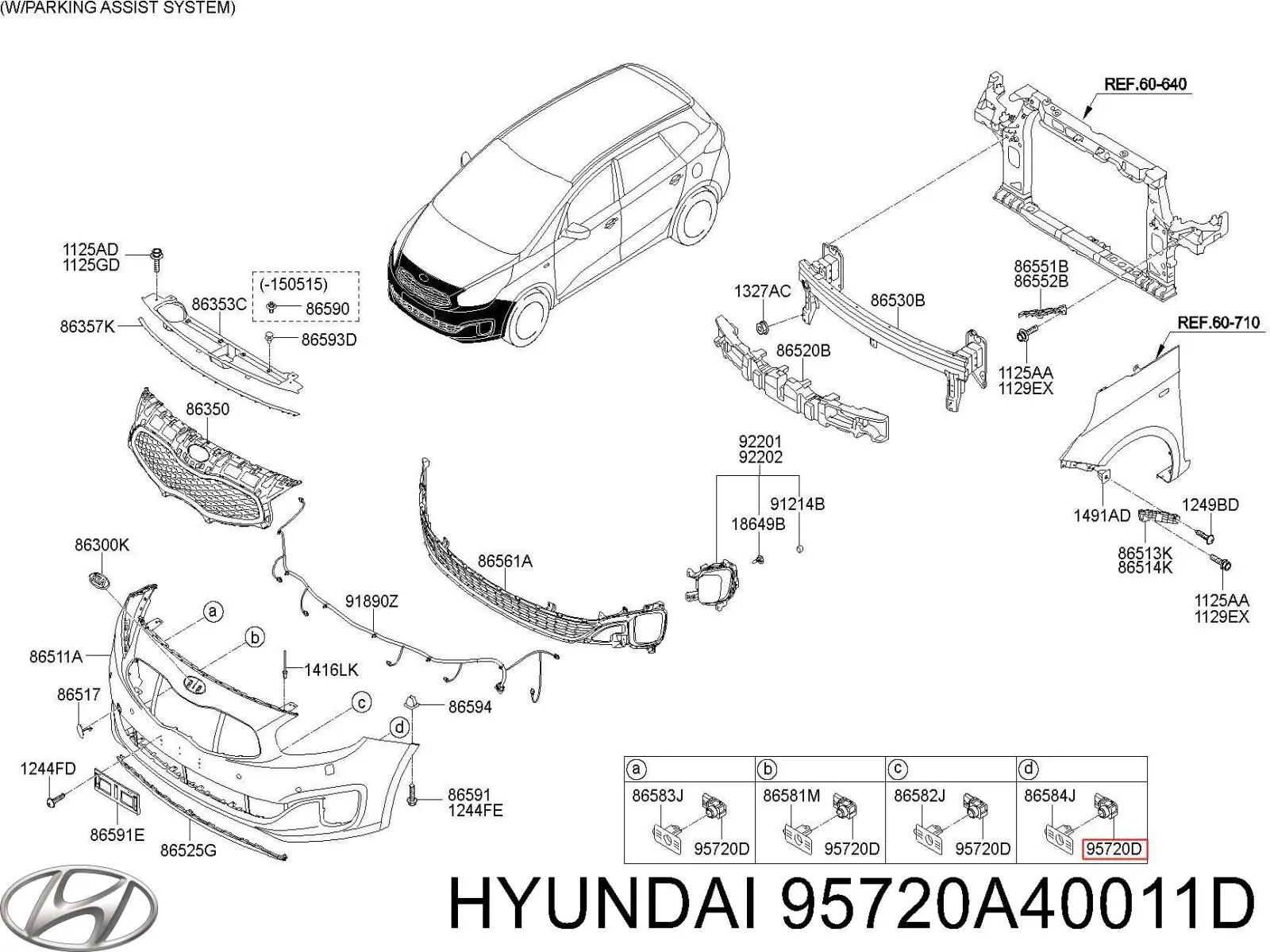 95720A40011D Hyundai/Kia 
