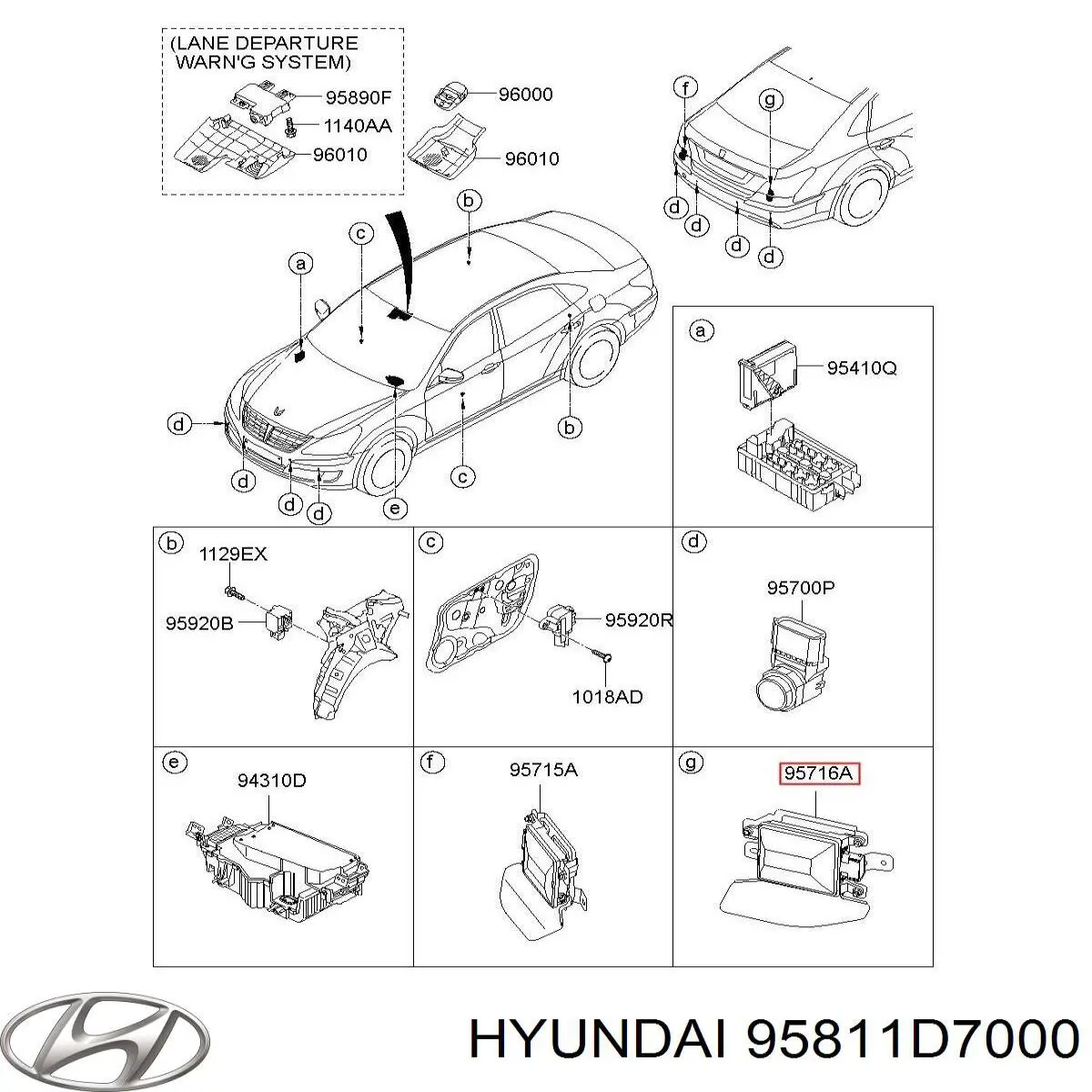  Hyundai/Kia 95811D7000FFF цена, от 264.35 USD