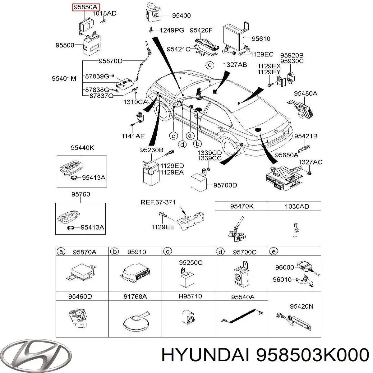 Купить 958503K000 Hyundai/Kia 