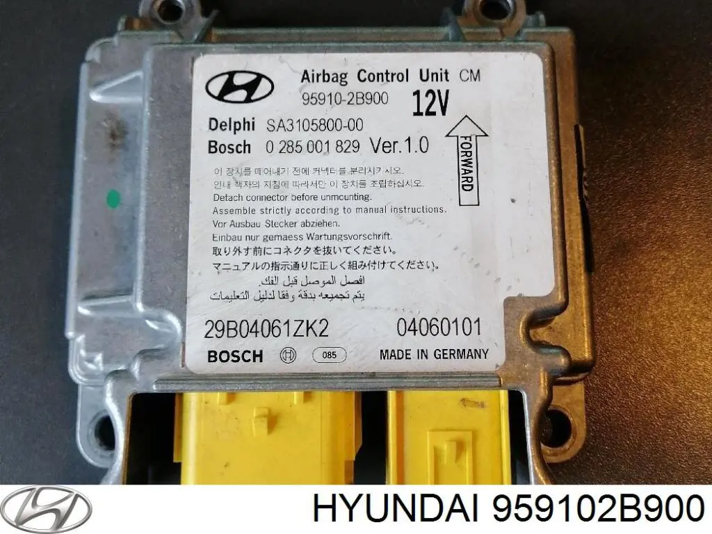 959102B900 Hyundai/Kia módulo processador de controlo da bolsa de ar (centralina eletrônica airbag)