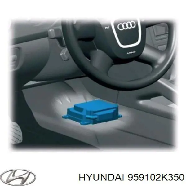 959102K350 Hyundai/Kia Модуль-процессор управления подушки безопасности