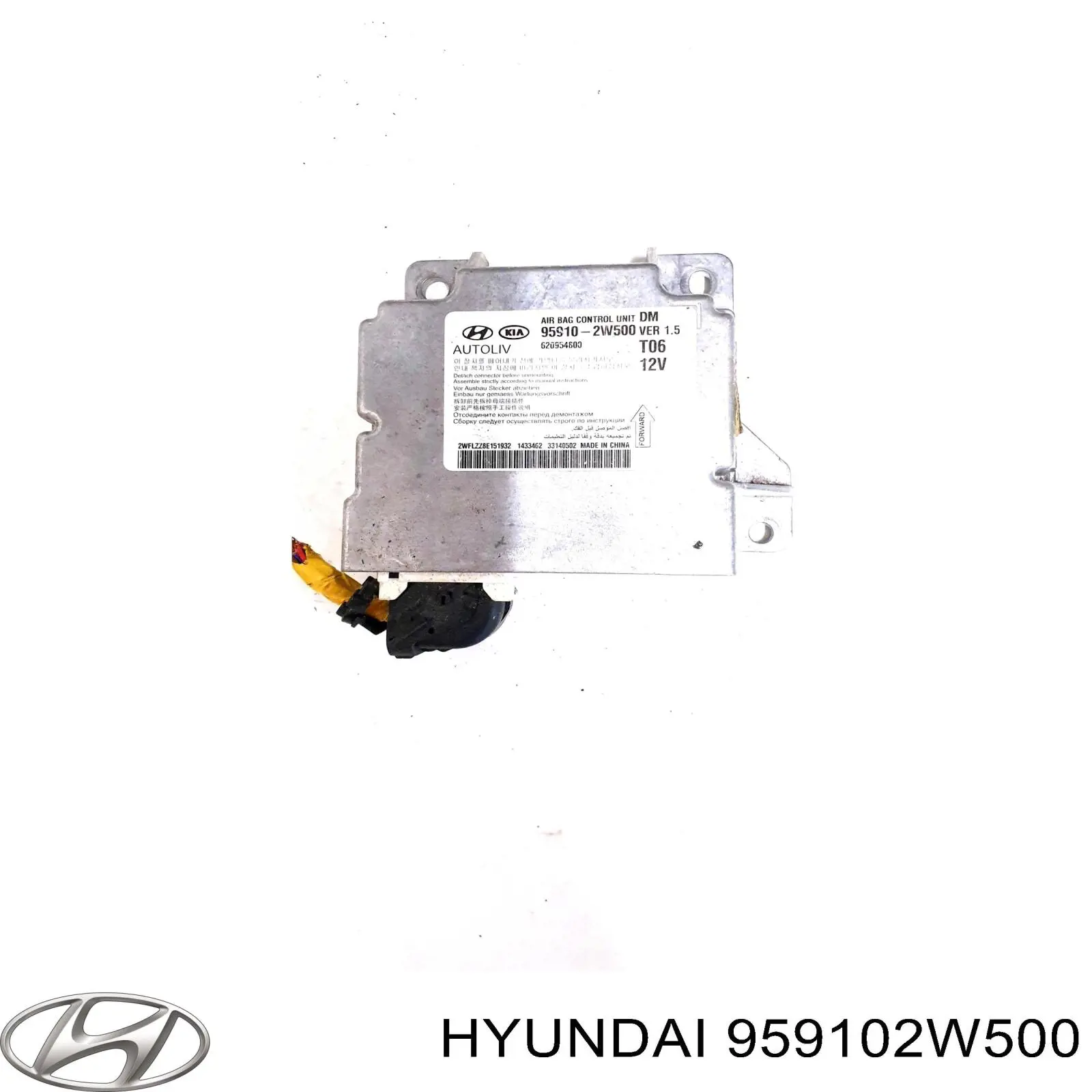 959102W500 Hyundai/Kia módulo processador de controlo da bolsa de ar (centralina eletrônica airbag)