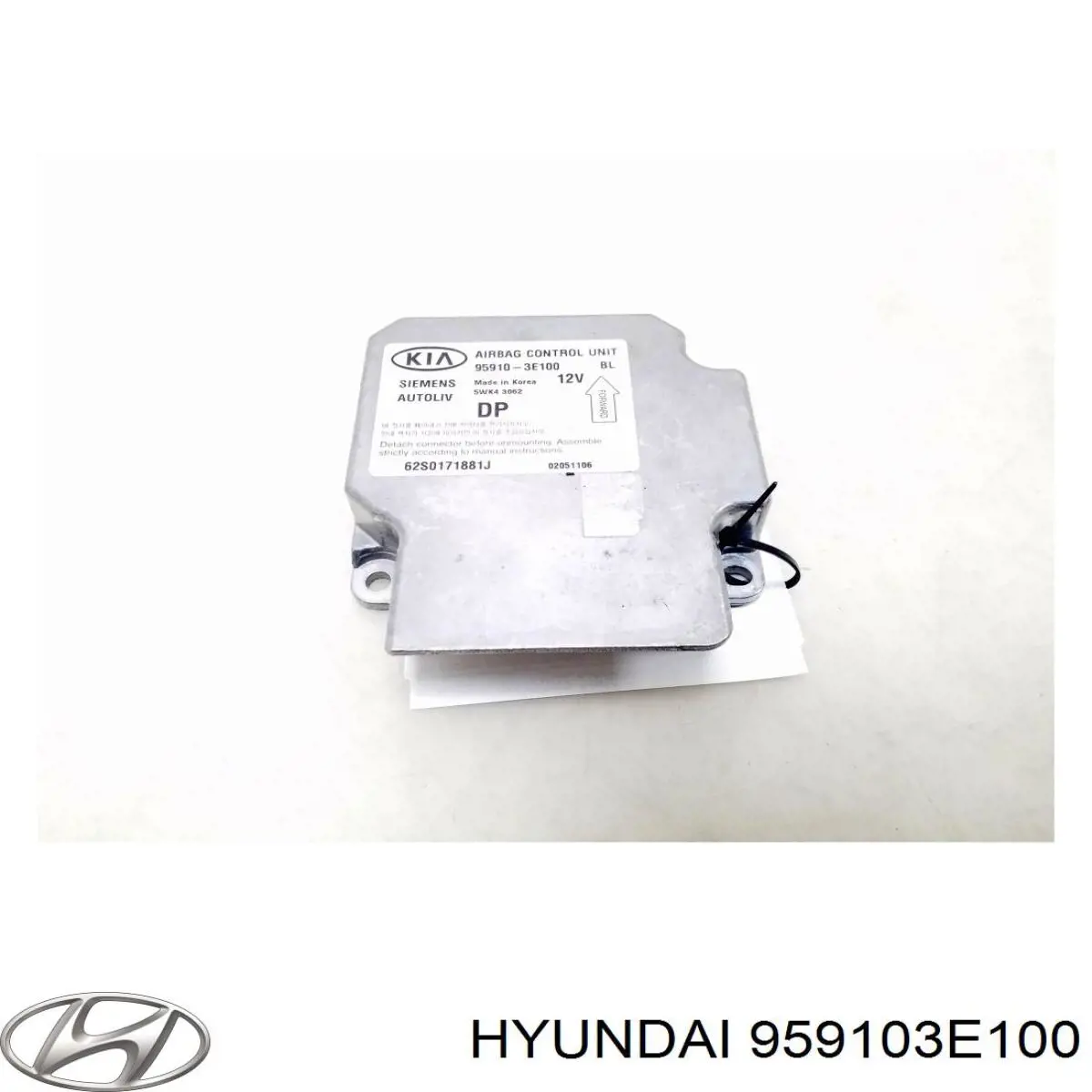 959103E100 Hyundai/Kia módulo processador de controlo da bolsa de ar (centralina eletrônica airbag)