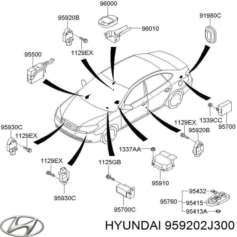 Hyundai/Kia 959202J300 цена, от 11.58 USD