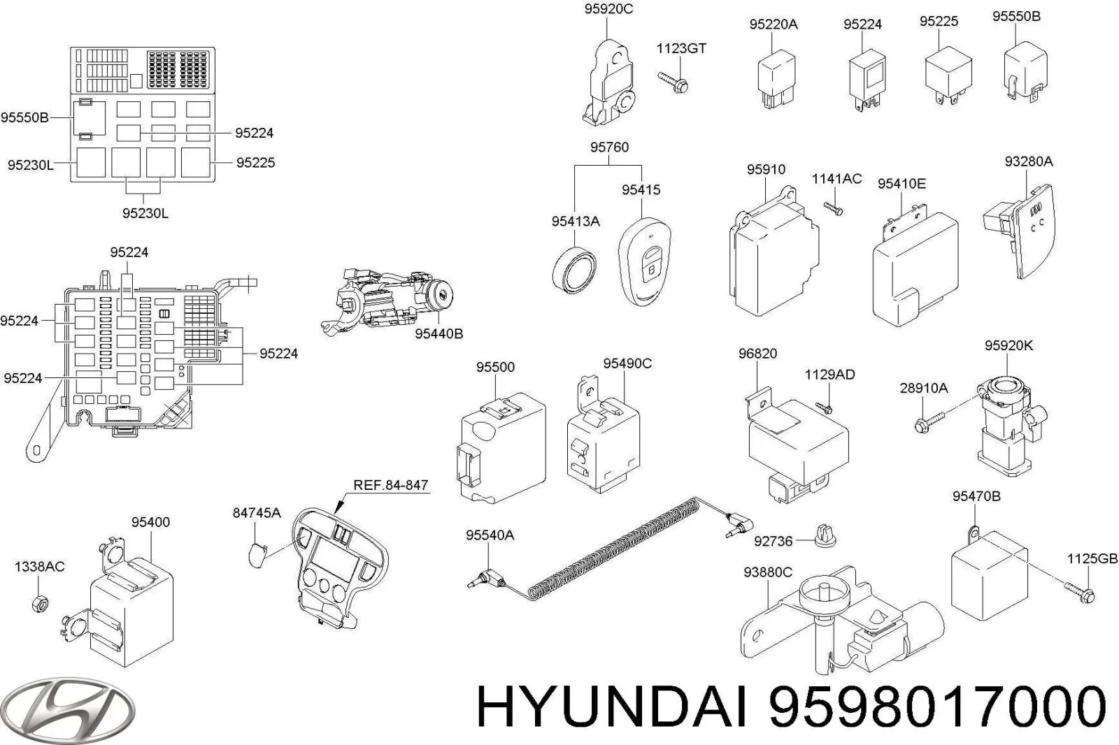 9598017000 Hyundai/Kia 