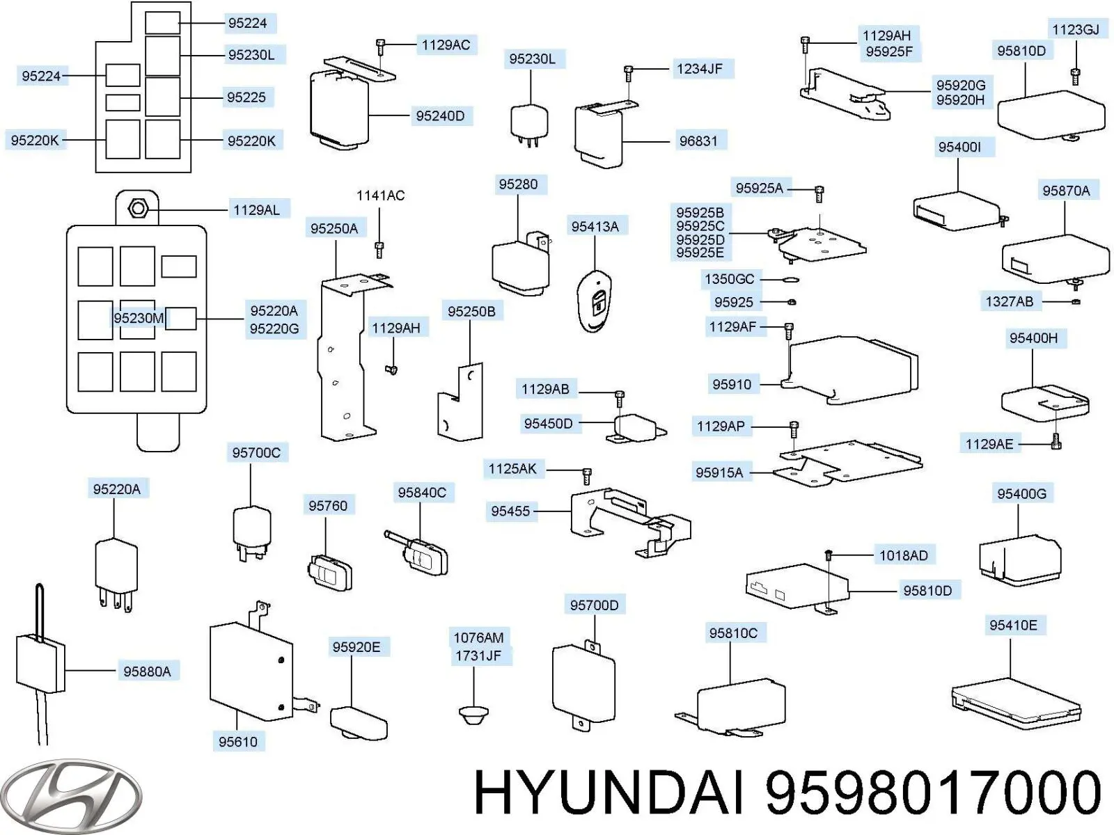 Купить 9598017000 Hyundai/Kia 
