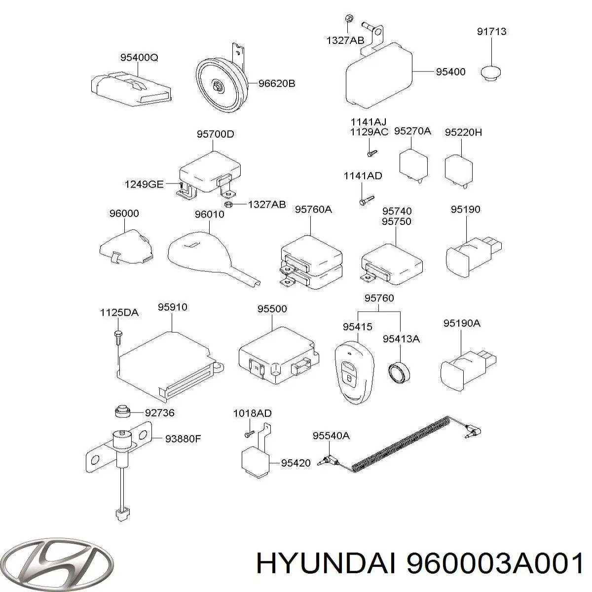 Датчик дождя 960003A001 Hyundai/Kia