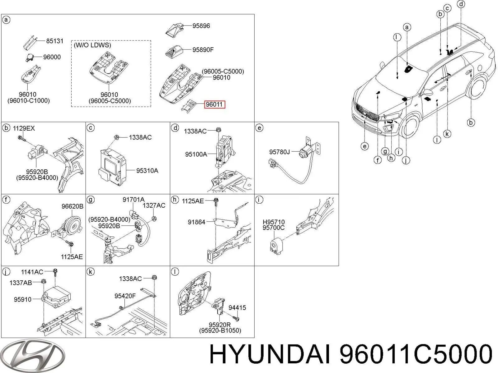  96011C5000 Hyundai/Kia