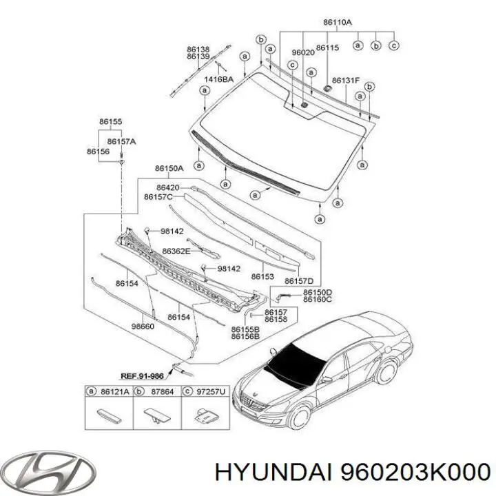 Купить 960203K000 Hyundai/Kia 