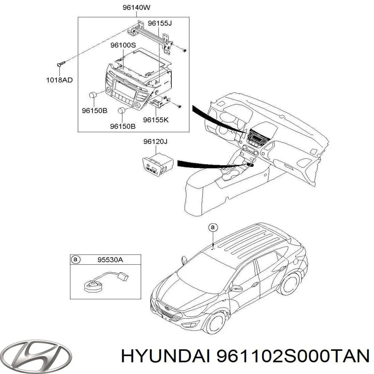 961102S000TAN Hyundai/Kia 