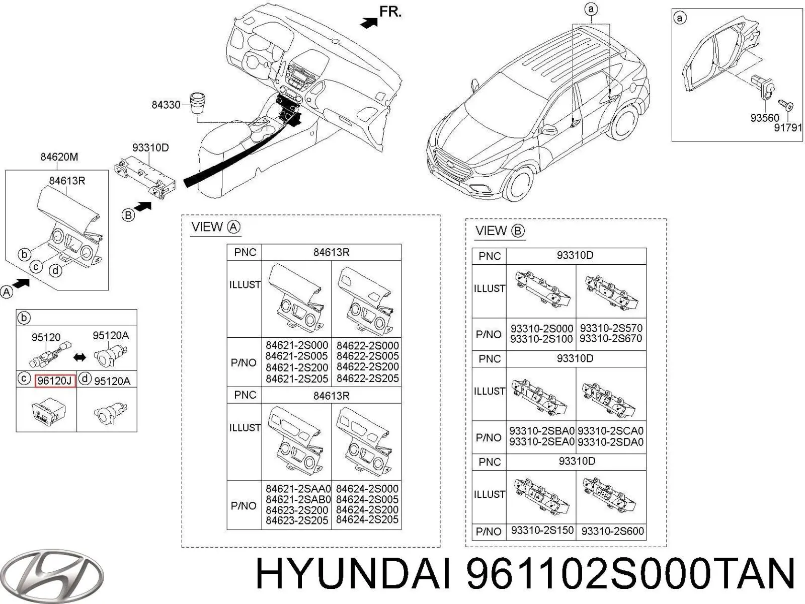  Hyundai/Kia 961102S000TAN цена, от 12.67 USD