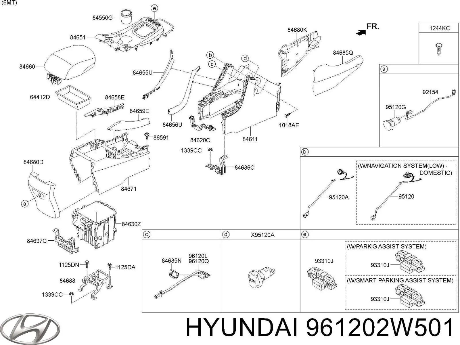  Hyundai/Kia 961202W501
