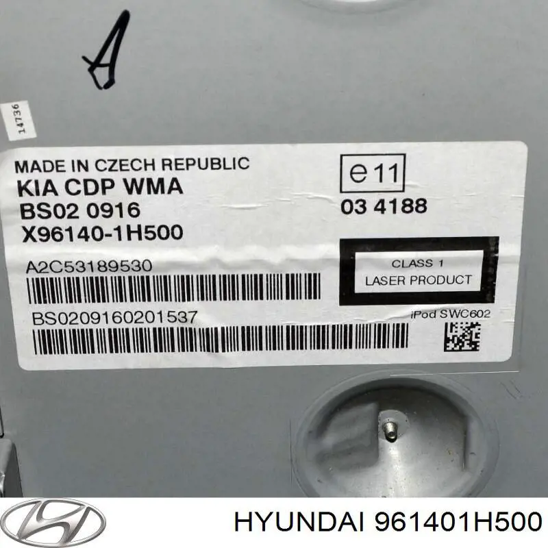 Магнитола (радио AM/FM) Hyundai/Kia 961401H500 цена, от 20.90 USD