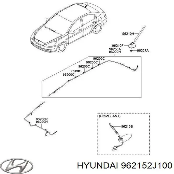  962152J100 Hyundai/Kia