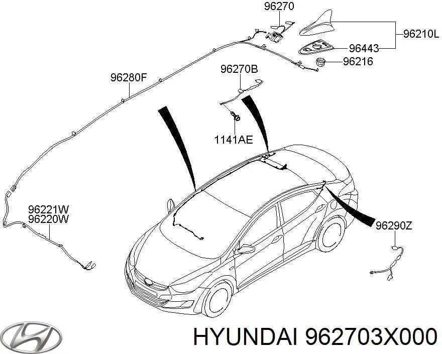  Hyundai/Kia 962703X000 цена, от 1.90 USD