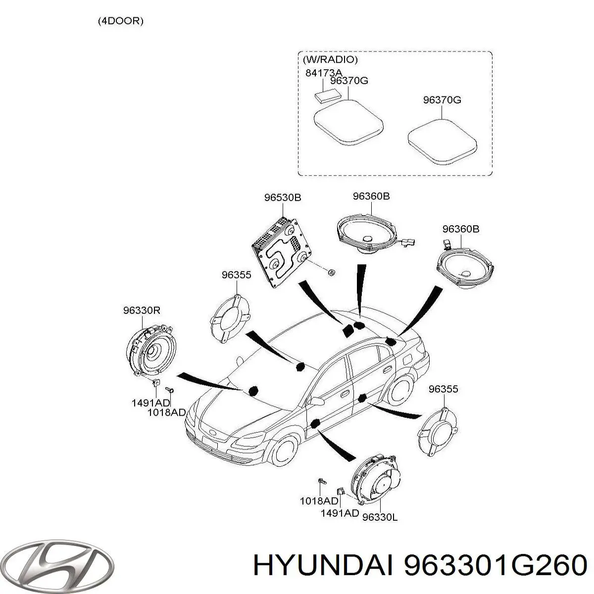  Hyundai/Kia 963301G260 цена, от  USD