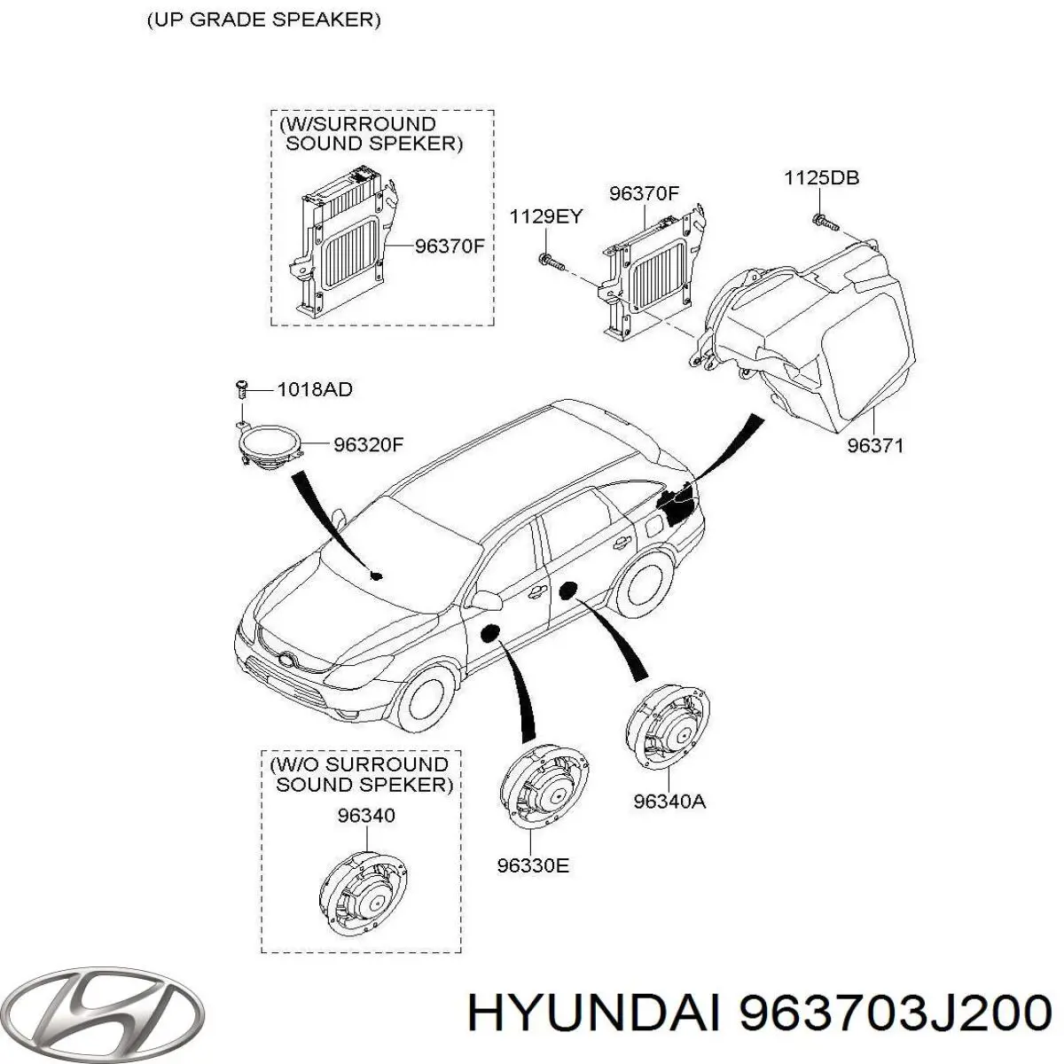  Hyundai/Kia 963703J200 цена, от 123.76 USD