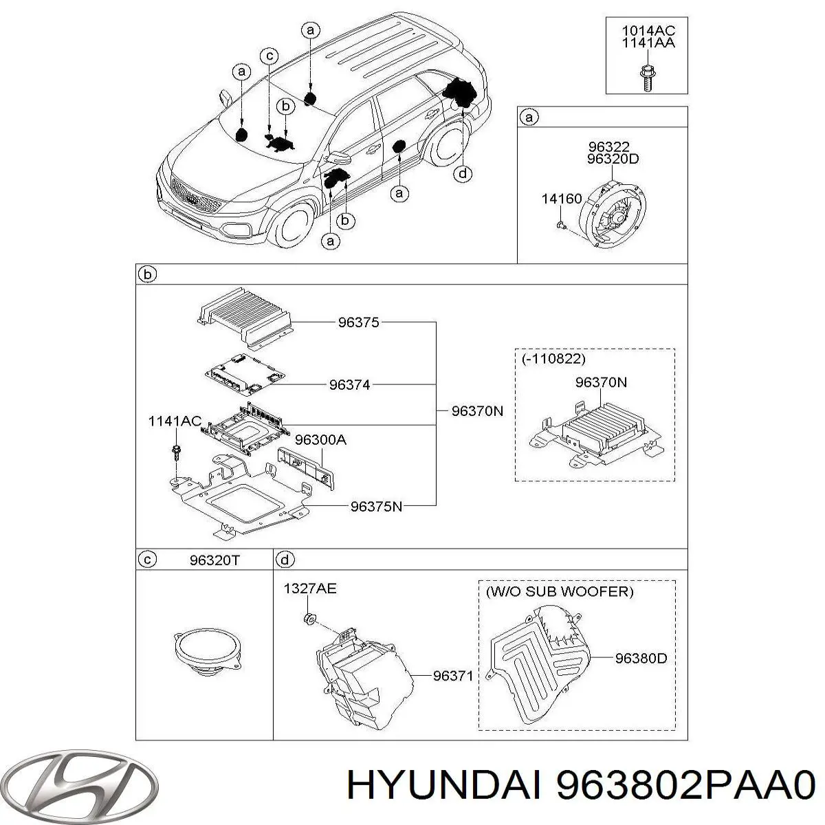  Hyundai/Kia 963802PAA0 цена, от 88.88 USD