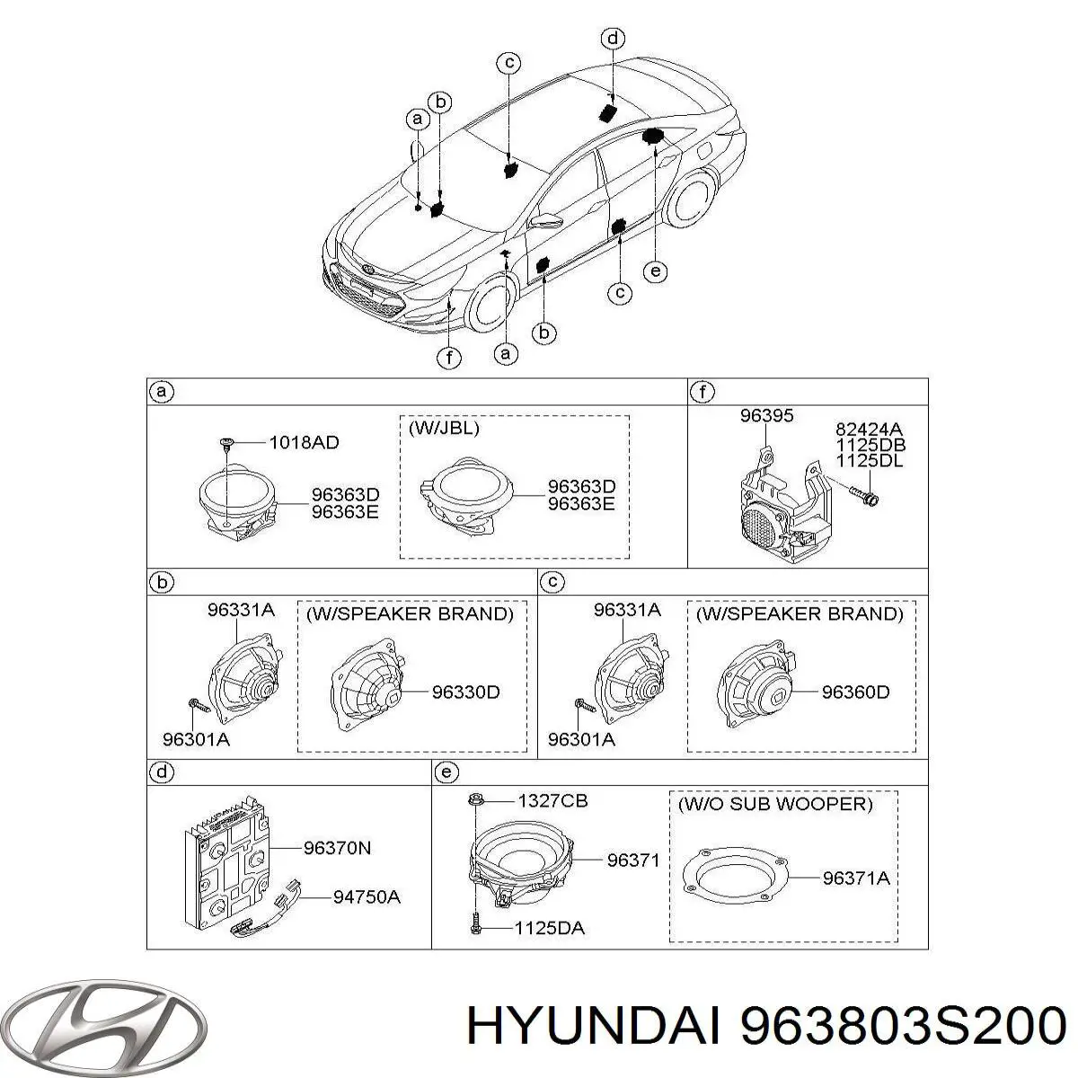  Hyundai/Kia 963803S200 цена, от 25.42 USD