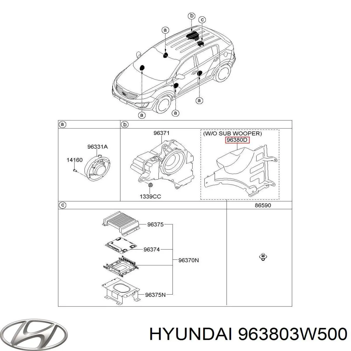 963803W500 Hyundai/Kia 