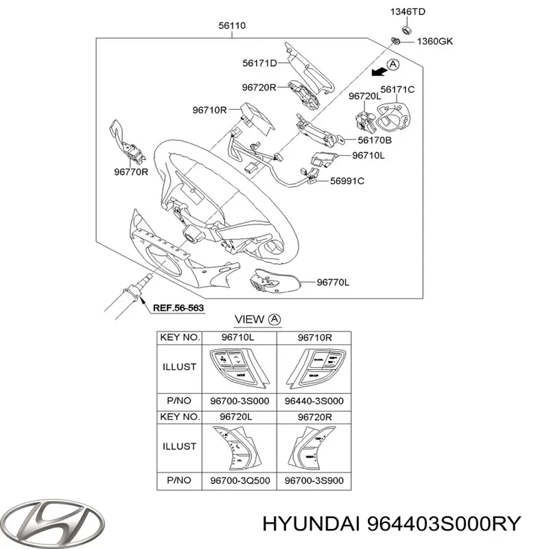  964403S000RY Hyundai/Kia