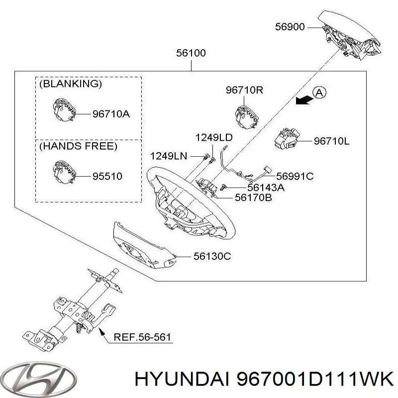  967001D111WK Hyundai/Kia