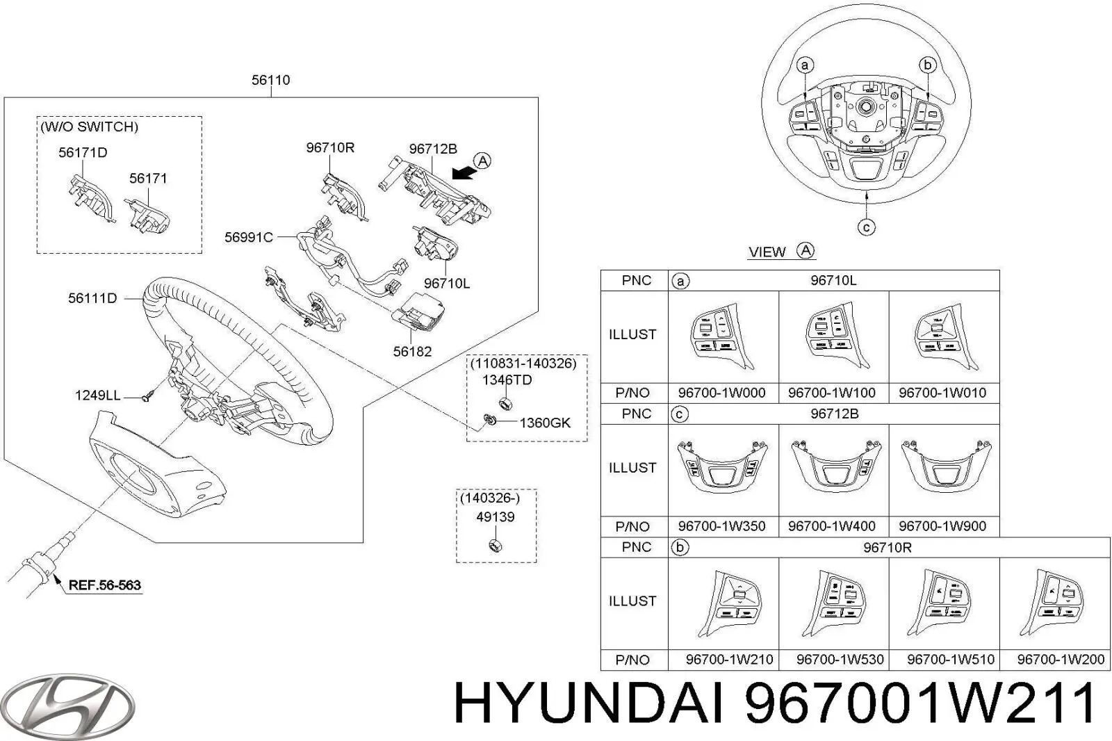 967001W211 Hyundai/Kia 