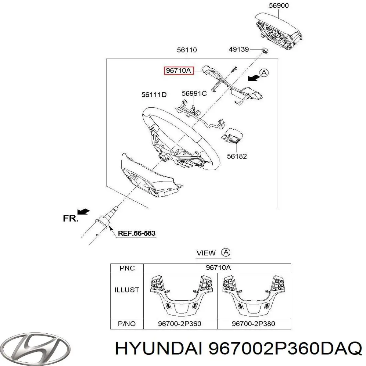  967002P360DAQ Hyundai/Kia