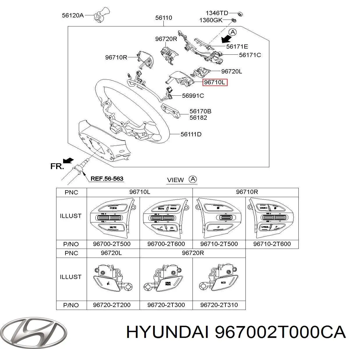  Hyundai/Kia 967002T000 цена, от 14.27 USD
