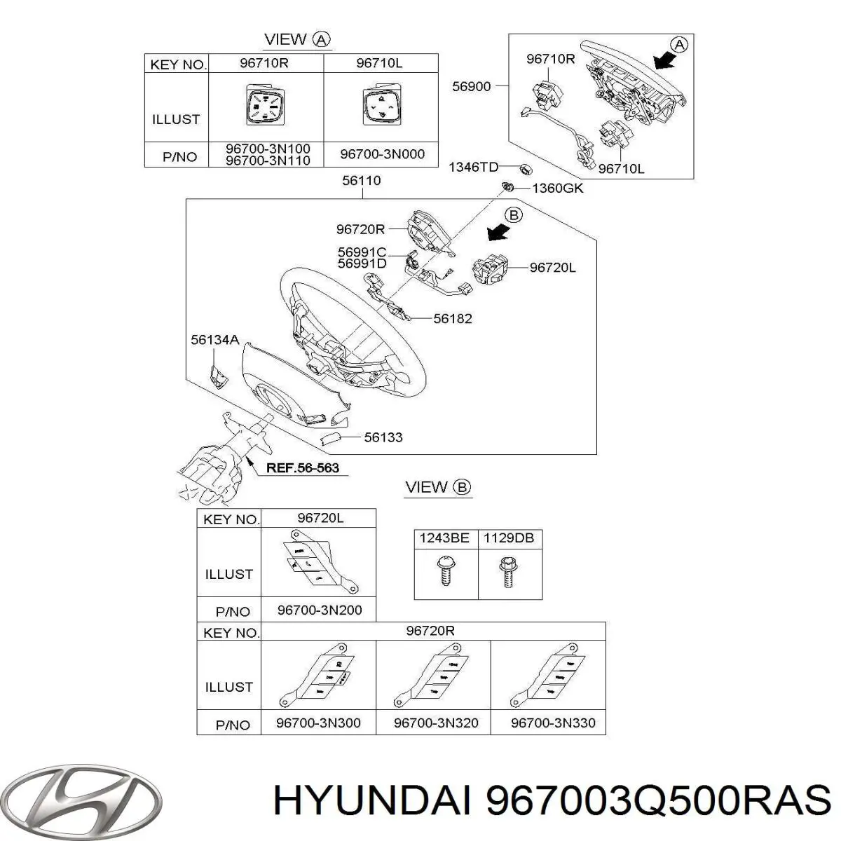  Hyundai/Kia 967003Q500RAS цена, от 21.71 USD
