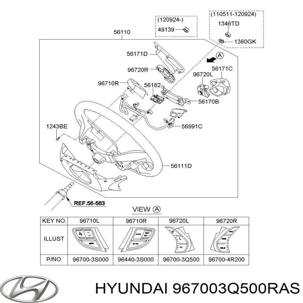 967003Q500RAS Hyundai/Kia 