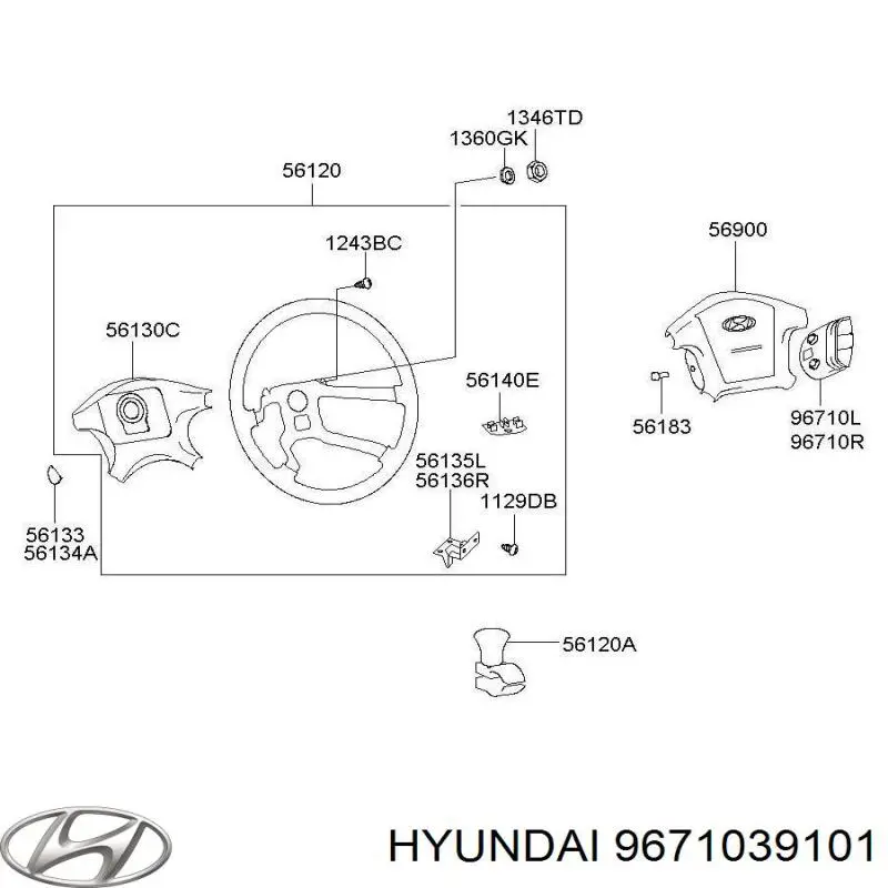 9671039101 Hyundai/Kia 