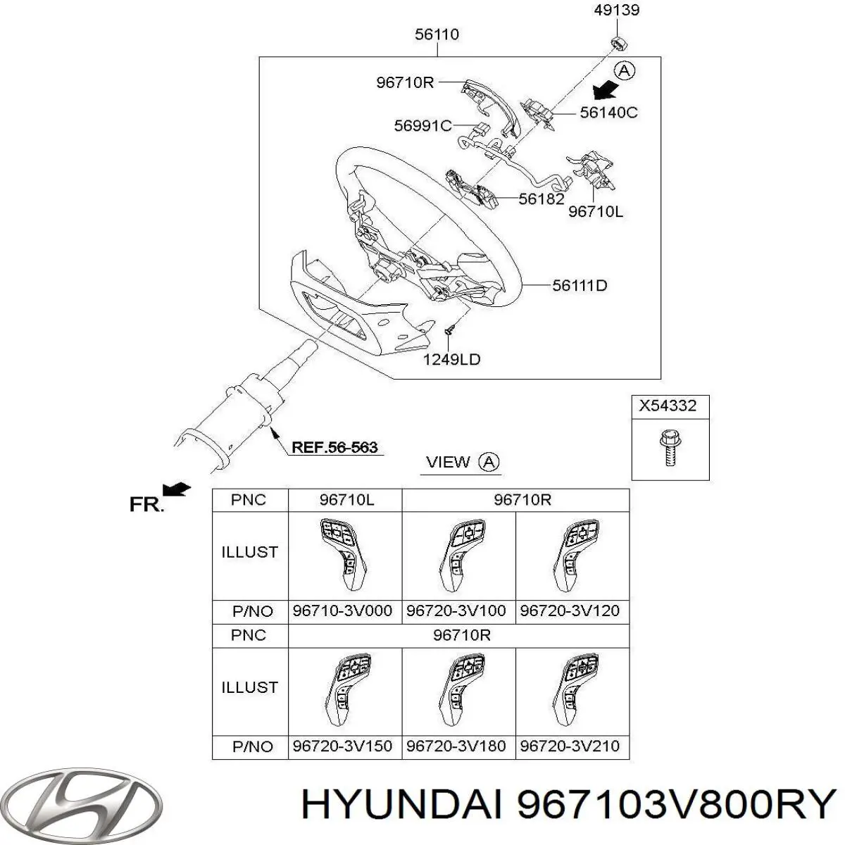967103V800RY Hyundai/Kia 