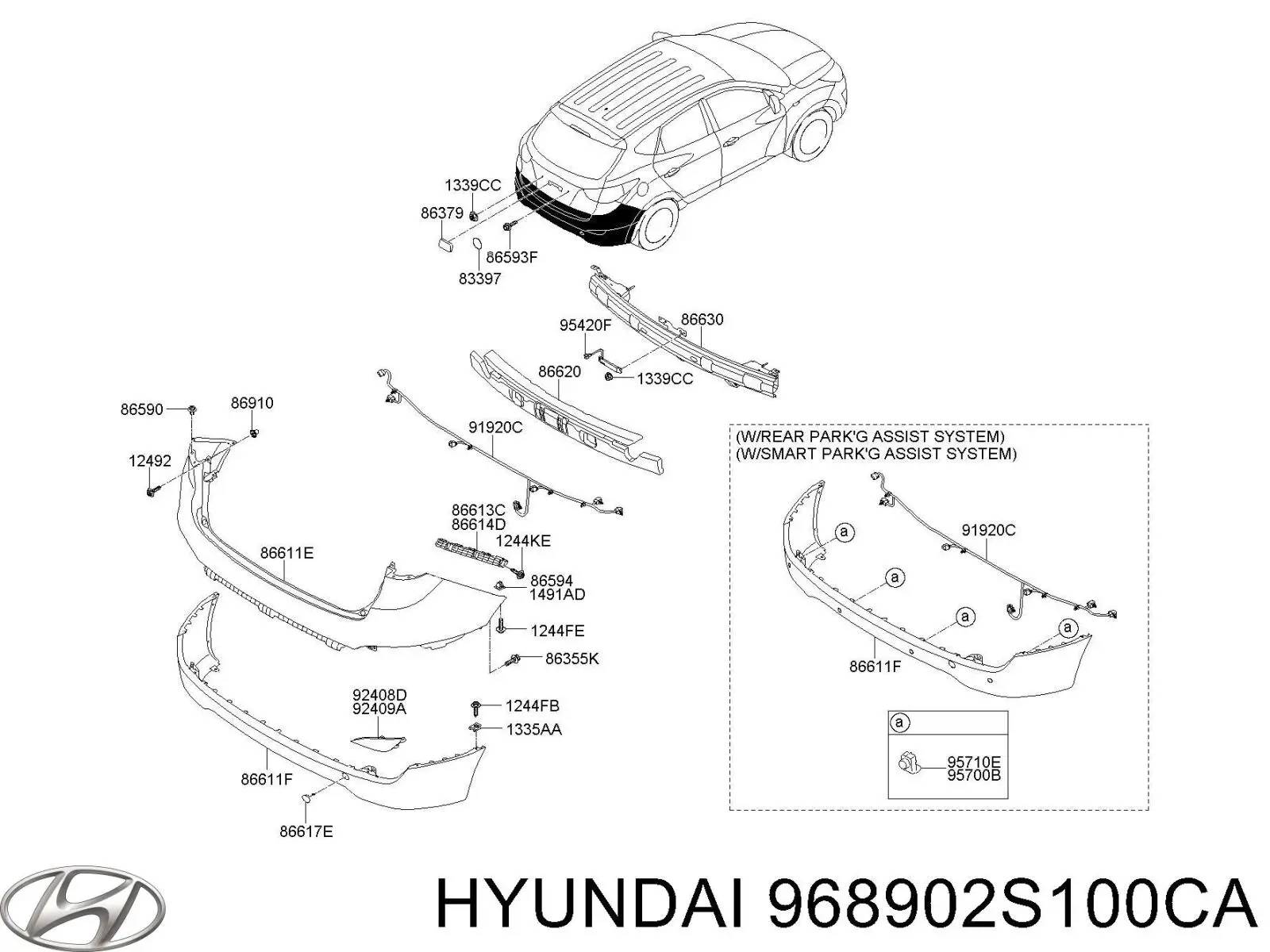 Парктроник 968902S100CA Hyundai/Kia