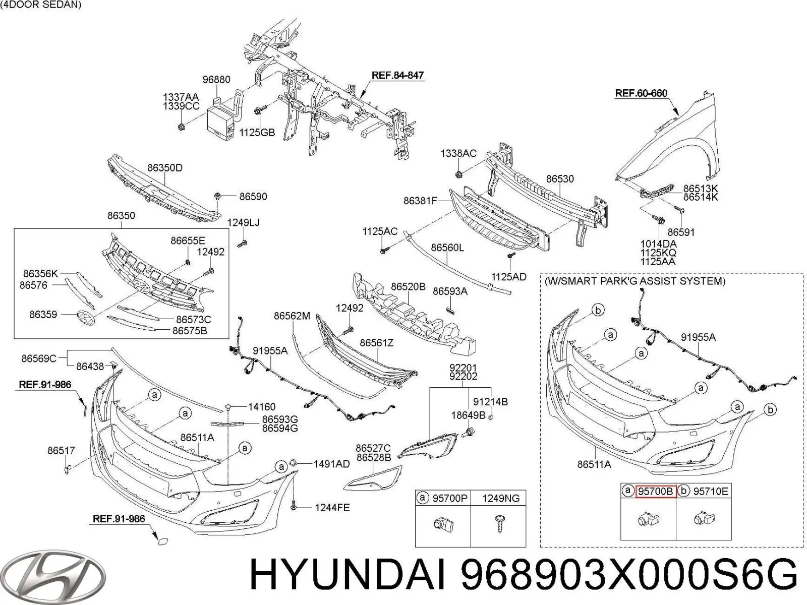  968903X000S6G Hyundai/Kia