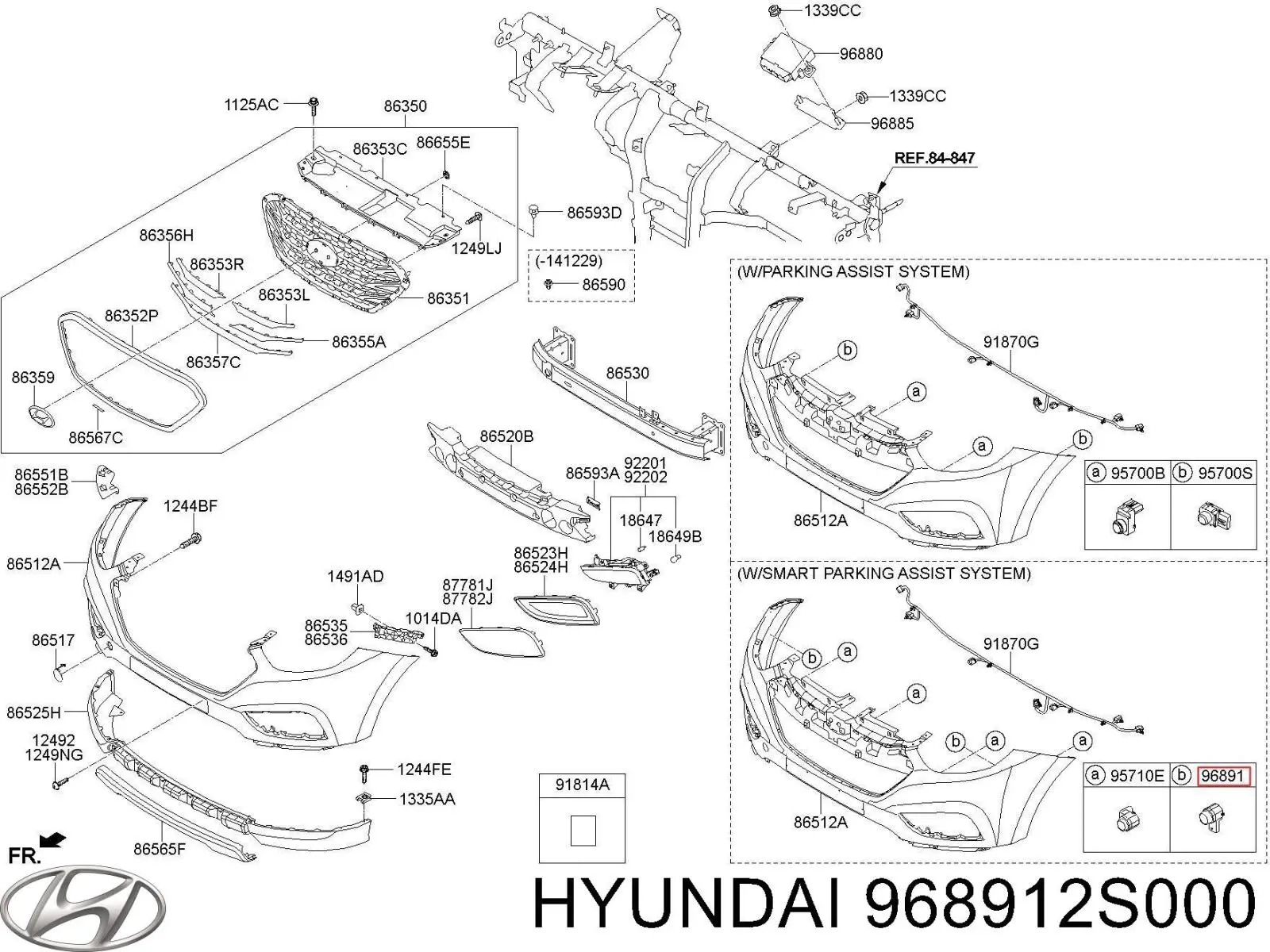 Датчик сигнализации парковки Hyundai/Kia 968912S000 цена, от 26.10 USD