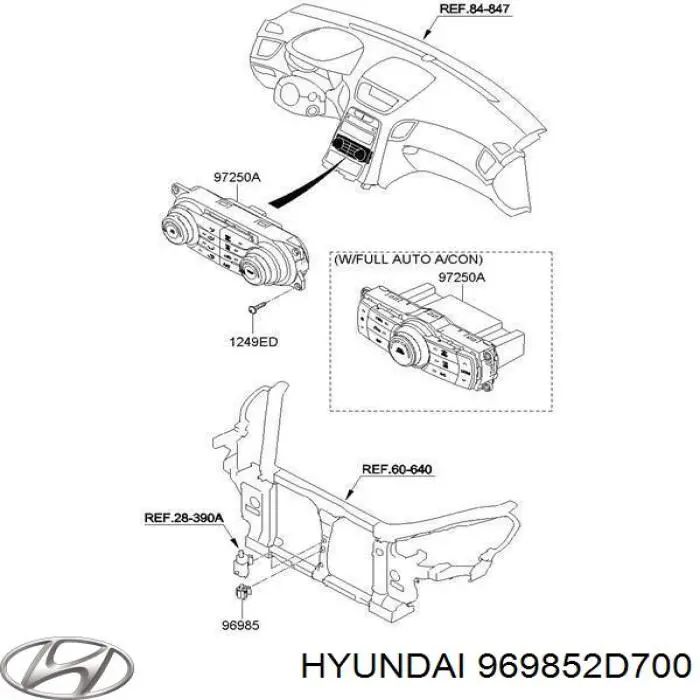 969852D700 Hyundai/Kia датчик температуры окружающей среды