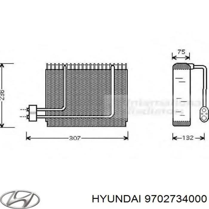  Испаритель кондиционера Hyundai Sonata 