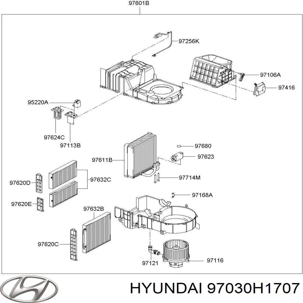 97030H1707 Hyundai/Kia 