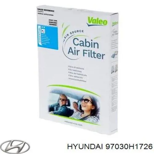 Купить 97030H1726 Hyundai/Kia Фильтр салона угольный