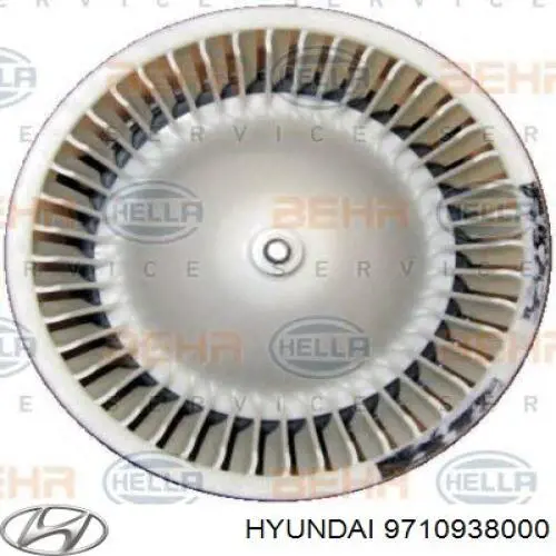 Мотор вентилятора печки (отопителя салона) Hyundai/Kia 9710938000