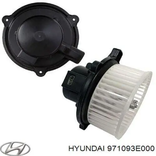 Мотор вентилятора печки (отопителя салона) Hyundai/Kia 971093E000
