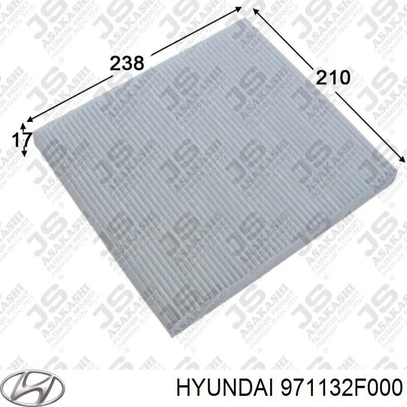 Motor eléctrico, ventilador habitáculo 971132F000 Hyundai/Kia