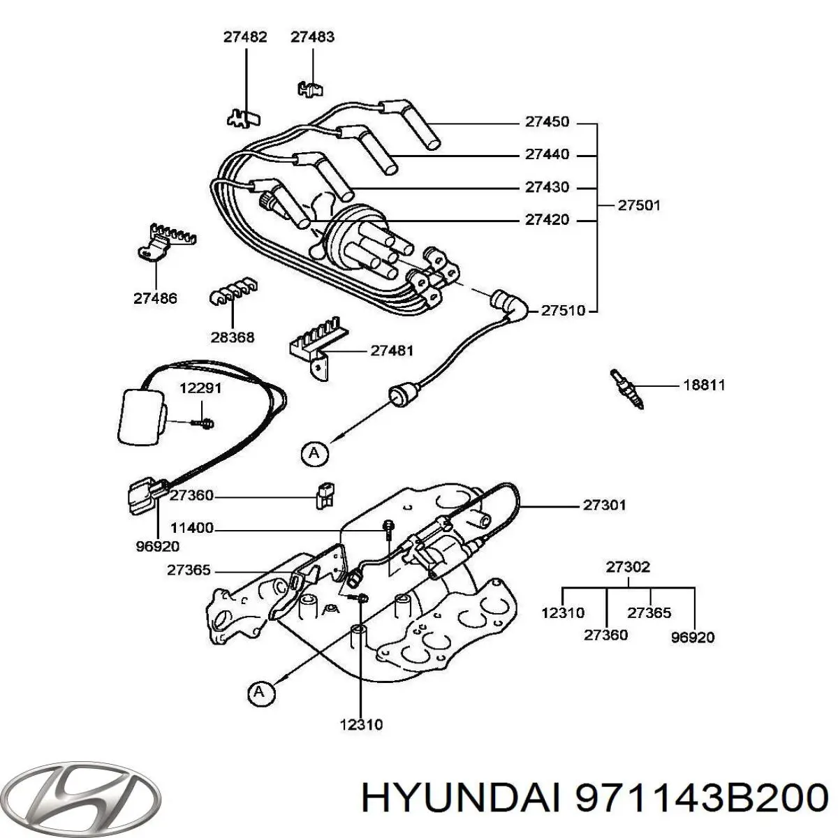 971143B200 Hyundai/Kia Внутрисалонный фильтр
