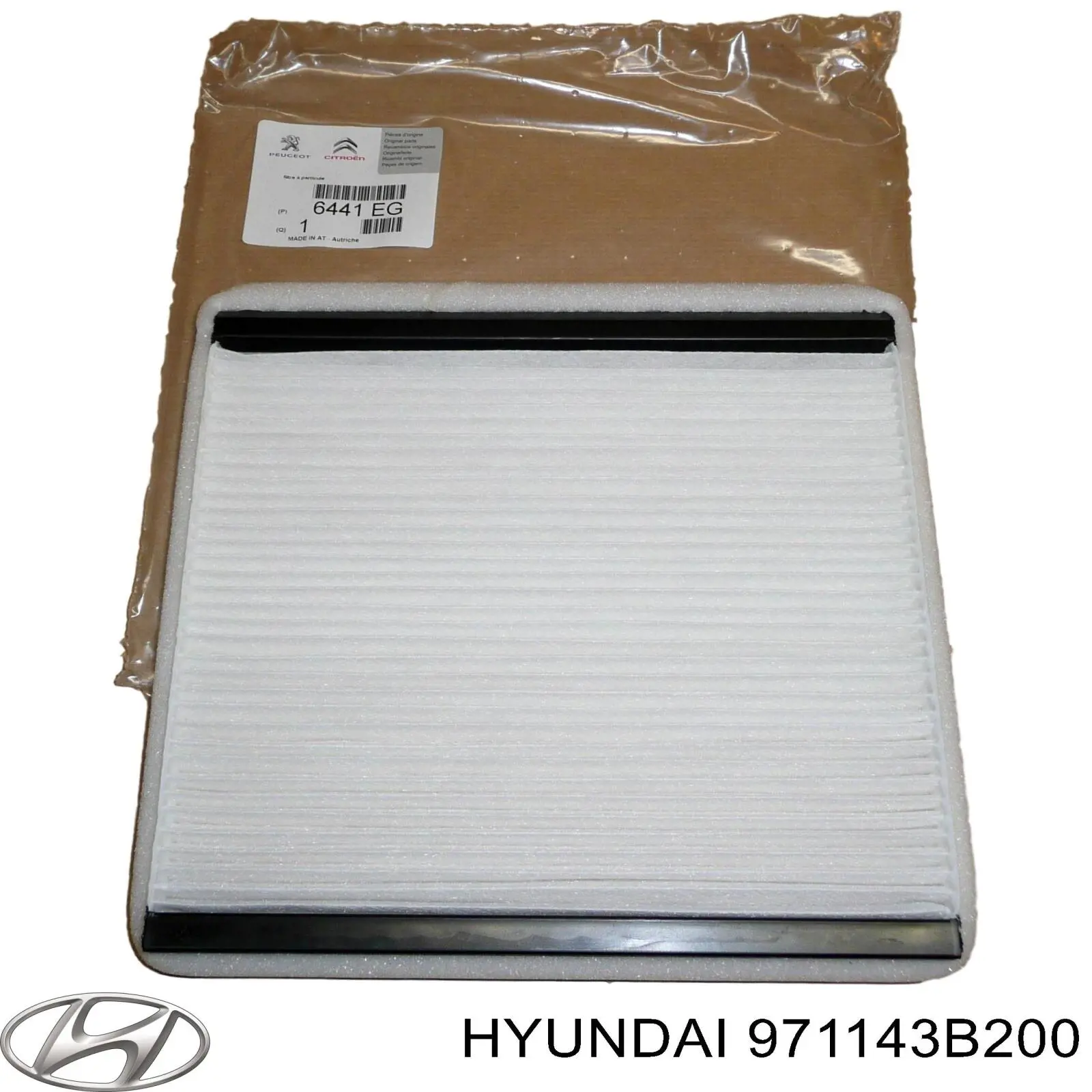 Фильтр воздушный отопителя Hyundai/Kia 971143B200 цена, от 13.32 USD