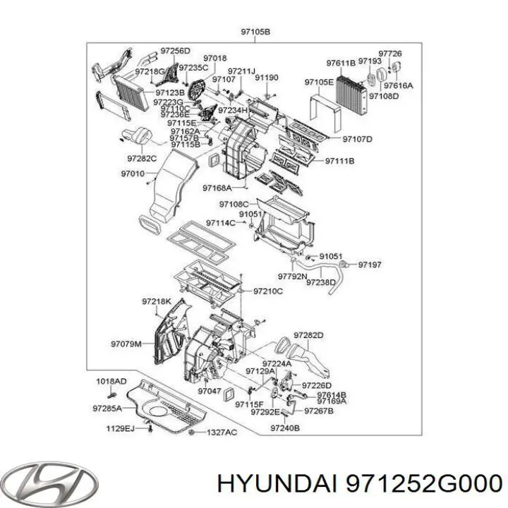 Привод заслонки печки на Hyundai IX55 