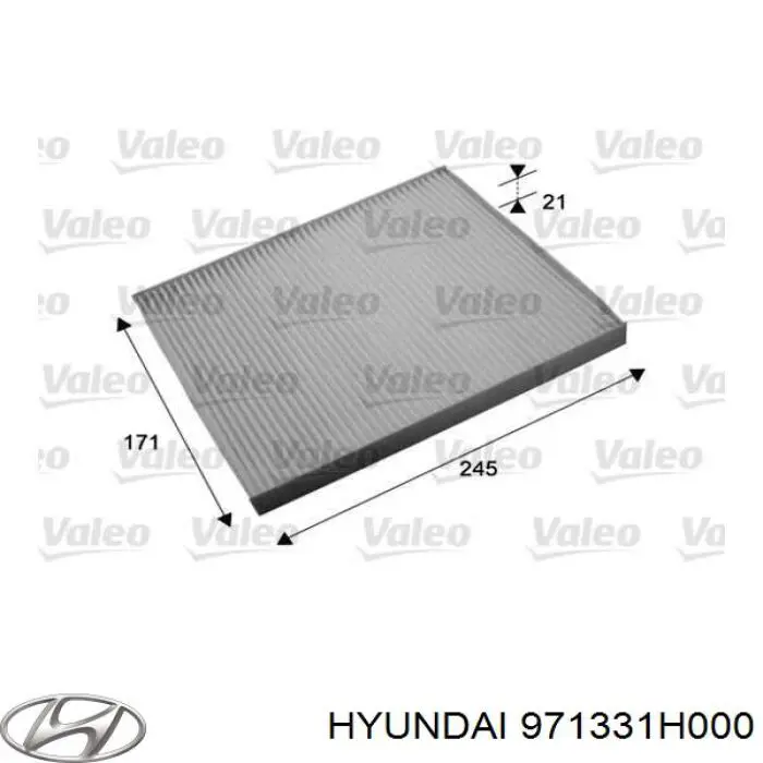Воздушный фильтр салона Hyundai/Kia 971331H000