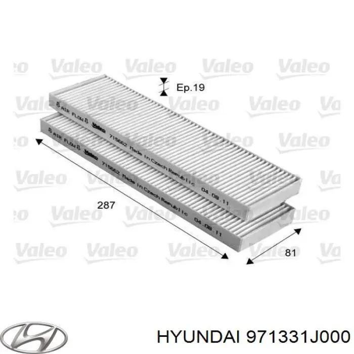 Фильтр воздушный отопителя Hyundai/Kia 971331J000 цена, от 6.04 USD