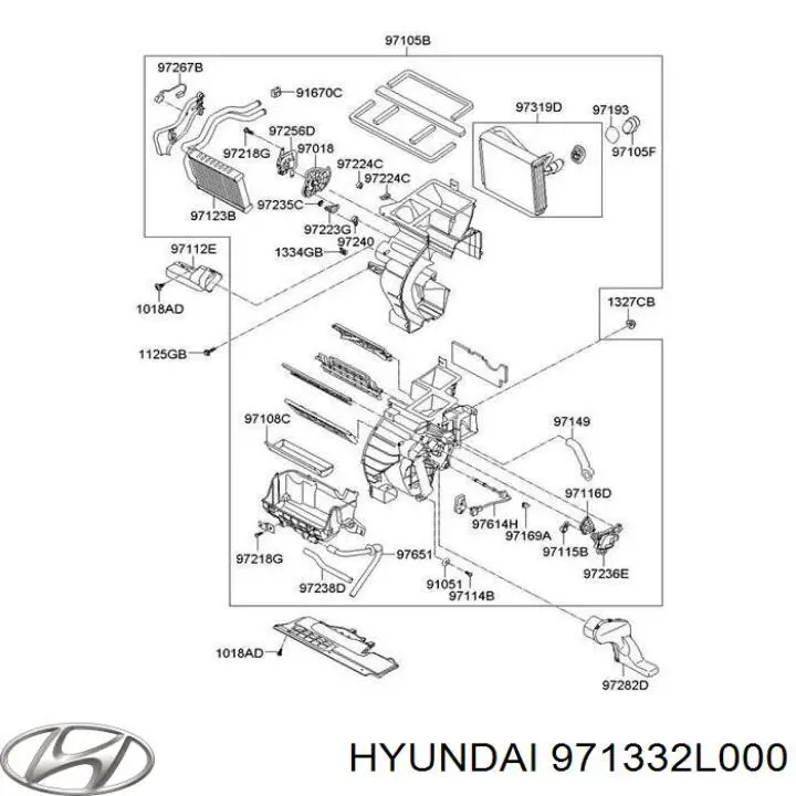 Купить 971332L000 Hyundai/Kia Фильтр салона угольный
